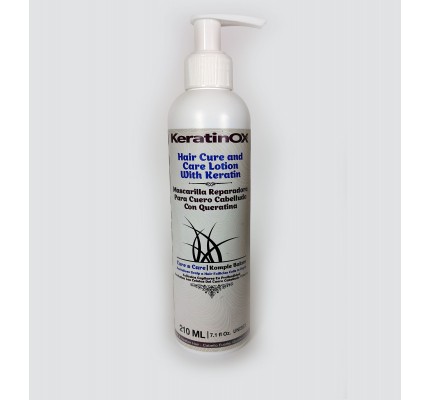 KeratinOX  hair cure and care lotion with keratin mascarilla reparadora para cuero cabelludo   con queratina